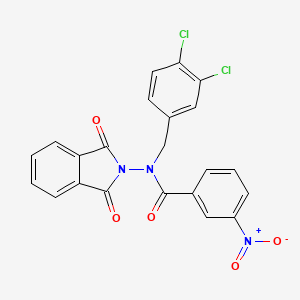 N-(3,4-dichlorobenzyl)-N-(1,3-dioxo-1,3-dihydro-2H-isoindol-2-yl)-3-nitrobenzamide