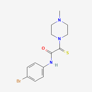 N-(4-bromophenyl)-2-(4-methylpiperazin-1-yl)-2-sulfanylideneacetamide