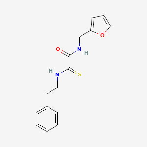 N-(2-furylmethyl)-2-[(2-phenylethyl)amino]-2-thioxoacetamide