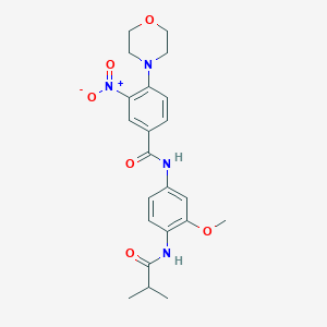 N-[4-(isobutyrylamino)-3-methoxyphenyl]-4-(4-morpholinyl)-3-nitrobenzamide