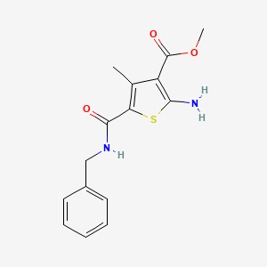 molecular formula C15H16N2O3S B4209399 Methyl 2-amino-5-(benzylcarbamoyl)-4-methylthiophene-3-carboxylate 