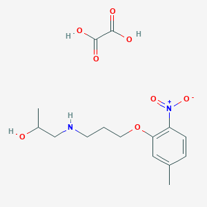 1-{[3-(5-methyl-2-nitrophenoxy)propyl]amino}-2-propanol ethanedioate (salt)