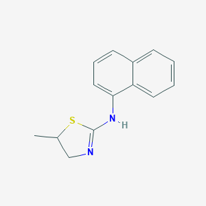 molecular formula C14H14N2S B420941 (5-Methyl-2-thiazolin-2-yl)-(1-naphthyl)amine 