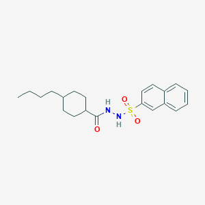 molecular formula C21H28N2O3S B420942 N'-[(4-butylcyclohexyl)carbonyl]-2-naphthalenesulfonohydrazide CAS No. 324012-55-7