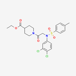 ethyl 1-{N-(3,4-dichlorophenyl)-N-[(4-methylphenyl)sulfonyl]glycyl}-4-piperidinecarboxylate