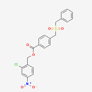 2-chloro-4-nitrobenzyl 4-[(benzylsulfonyl)methyl]benzoate