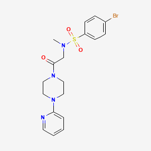 4-bromo-N-methyl-N-{2-oxo-2-[4-(2-pyridinyl)-1-piperazinyl]ethyl}benzenesulfonamide