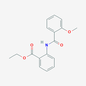 molecular formula C17H17NO4 B420950 Ethyl 2-[(2-methoxybenzoyl)amino]benzoate 