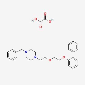 1-Benzyl-4-[2-[2-(2-phenylphenoxy)ethoxy]ethyl]piperazine;oxalic acid