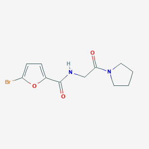 molecular formula C11H13BrN2O3 B4209510 5-Bromo-N-(2-oxo-2-(pyrrolidin-1-yl)ethyl)furan-2-carboxamide 