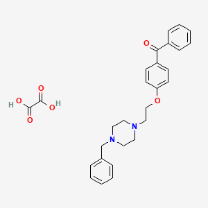 [4-[2-(4-Benzylpiperazin-1-yl)ethoxy]phenyl]-phenylmethanone;oxalic acid