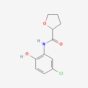 molecular formula C11H12ClNO3 B4209517 N-(5-chloro-2-hydroxyphenyl)tetrahydrofuran-2-carboxamide 