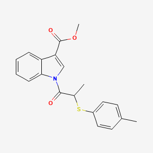 Methyl 1-[2-(4-methylphenyl)sulfanylpropanoyl]indole-3-carboxylate