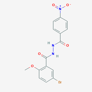 5-bromo-2-methoxy-N'-(4-nitrobenzoyl)benzohydrazide