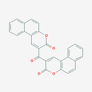 molecular formula C27H14O5 B420959 2-[(3-oxo-3H-benzo[f]chromen-2-yl)carbonyl]-3H-benzo[f]chromen-3-one 