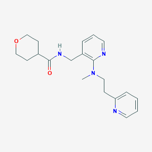 N-[(2-{methyl[2-(2-pyridinyl)ethyl]amino}-3-pyridinyl)methyl]tetrahydro-2H-pyran-4-carboxamide