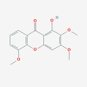molecular formula C16H14O6 B042096 1-羟基-2,3,5-三甲氧基黄嘌呤-9-酮 CAS No. 22804-49-5