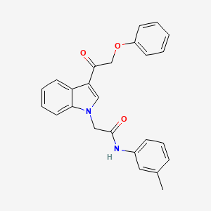 N-(3-methylphenyl)-2-[3-(phenoxyacetyl)-1H-indol-1-yl]acetamide