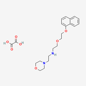 molecular formula C22H30N2O7 B4209624 2-morpholin-4-yl-N-[2-(2-naphthalen-1-yloxyethoxy)ethyl]ethanamine;oxalic acid 