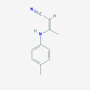 molecular formula C11H12N2 B420964 3-p-Toluidino-crotononitrile CAS No. 90814-75-8