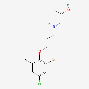 1-{[3-(2-bromo-4-chloro-6-methylphenoxy)propyl]amino}-2-propanol