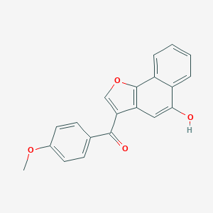 molecular formula C20H14O4 B420967 (5-Hydroxynaphtho[1,2-b]furan-3-yl)(4-methoxyphenyl)methanone CAS No. 117932-37-3