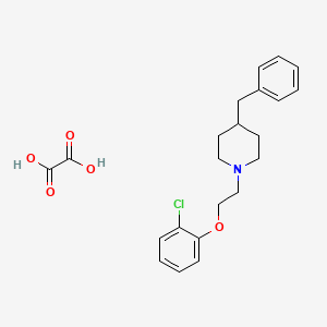 molecular formula C22H26ClNO5 B4209676 4-benzyl-1-[2-(2-chlorophenoxy)ethyl]piperidine oxalate 