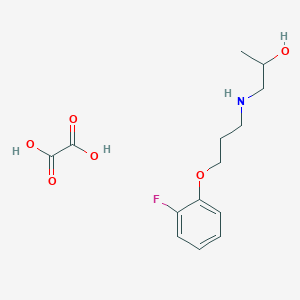 1-[3-(2-Fluorophenoxy)propylamino]propan-2-ol;oxalic acid