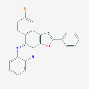 molecular formula C24H13BrN2O B420971 5-Bromo-2-phenylbenzo[a]furo[3,2-c]phenazine 