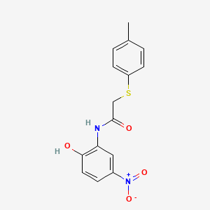 N-(2-hydroxy-5-nitrophenyl)-2-[(4-methylphenyl)thio]acetamide