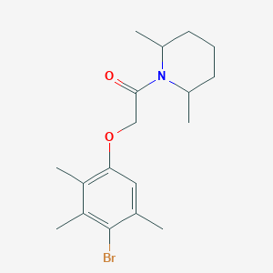 2-(4-Bromo-2,3,5-trimethylphenoxy)-1-(2,6-dimethylpiperidin-1-yl)ethanone