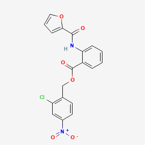 2-Chloro-4-nitrobenzyl 2-[(2-furylcarbonyl)amino]benzoate