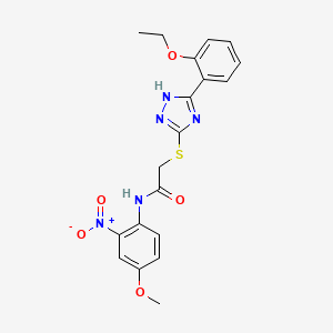 2-{[5-(2-ethoxyphenyl)-4H-1,2,4-triazol-3-yl]thio}-N-(4-methoxy-2-nitrophenyl)acetamide