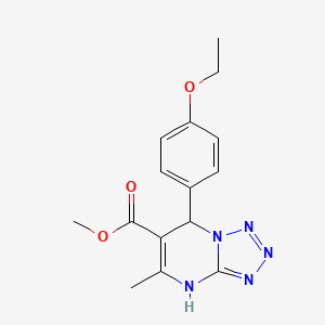 molecular formula C15H17N5O3 B4209764 METHYL 7-(4-ETHOXYPHENYL)-5-METHYL-4H,7H-[1,2,3,4]TETRAZOLO[1,5-A]PYRIMIDINE-6-CARBOXYLATE 