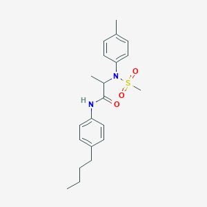 N~1~-(4-butylphenyl)-N~2~-(4-methylphenyl)-N~2~-(methylsulfonyl)alaninamide