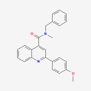 N-benzyl-2-(4-methoxyphenyl)-N-methyl-4-quinolinecarboxamide