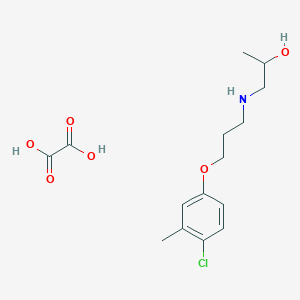 1-[3-(4-Chloro-3-methylphenoxy)propylamino]propan-2-ol;oxalic acid