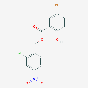 2-chloro-4-nitrobenzyl 5-bromo-2-hydroxybenzoate