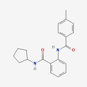 N~1~-Cyclopentyl-2-[(4-methylbenzoyl)amino]benzamide