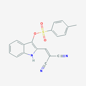 2-(2,2-dicyanovinyl)-1H-indol-3-yl 4-methylbenzenesulfonate