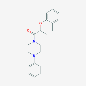 1-[2-(2-methylphenoxy)propanoyl]-4-phenylpiperazine