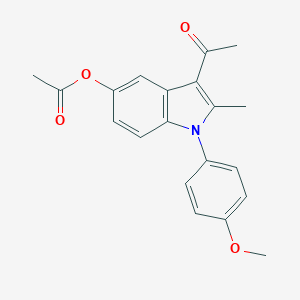 molecular formula C20H19NO4 B420990 3-acetyl-1-(4-methoxyphenyl)-2-methyl-1H-indol-5-yl acetate CAS No. 119953-11-6