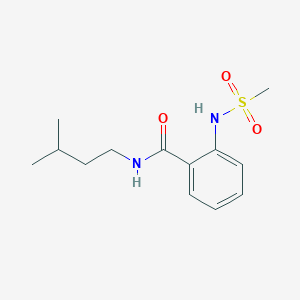 N-(3-methylbutyl)-2-[(methylsulfonyl)amino]benzamide