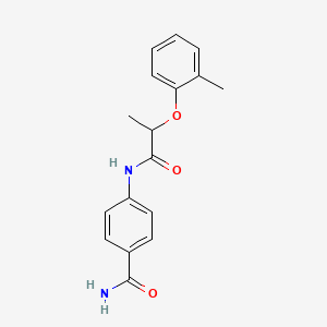 4-[2-(2-Methylphenoxy)propanoylamino]benzamide