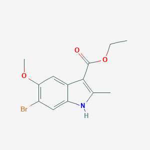molecular formula C13H14BrNO3 B420991 ethyl 6-bromo-5-methoxy-2-methyl-1H-indole-3-carboxylate 