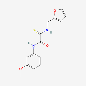 2-[(2-furylmethyl)amino]-N-(3-methoxyphenyl)-2-thioxoacetamide