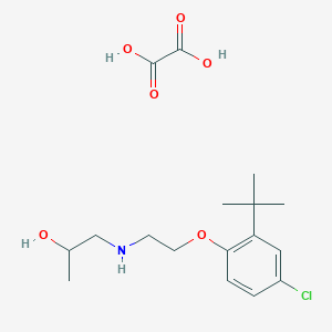 1-[2-(2-Tert-butyl-4-chlorophenoxy)ethylamino]propan-2-ol;oxalic acid