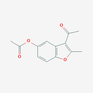 molecular formula C13H12O4 B420993 3-Acetyl-2-methyl-1-benzofuran-5-yl acetate CAS No. 28221-76-3