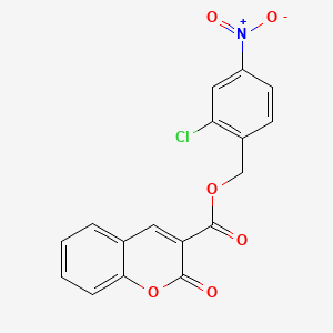 molecular formula C17H10ClNO6 B4209953 2-chloro-4-nitrobenzyl 2-oxo-2H-chromene-3-carboxylate 