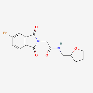 2-(5-Bromo-1,3-dioxo-1,3-dihydro-2H-isoindol-2-YL)-N~1~-(tetrahydro-2-furanylmethyl)acetamide